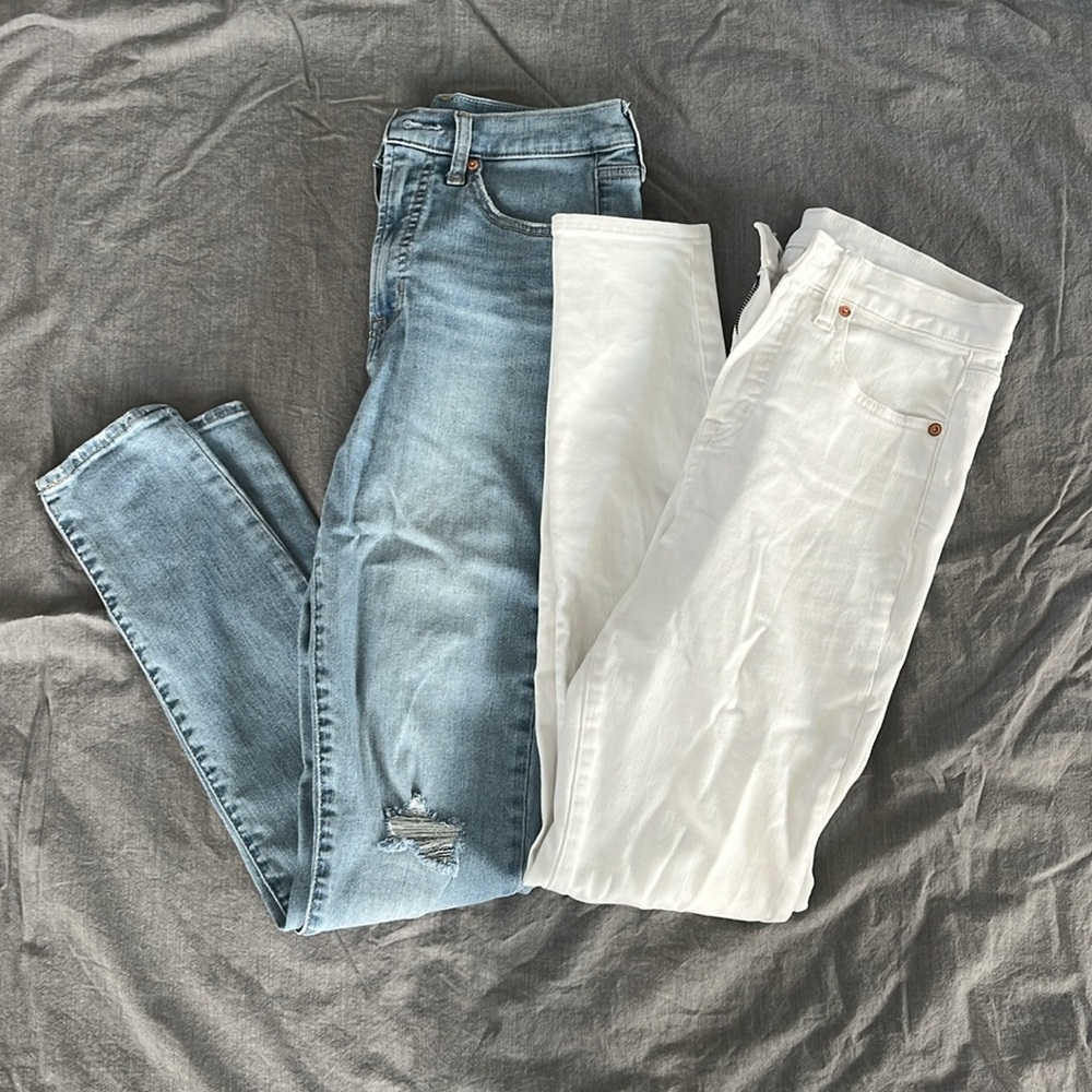EUC GAP True Skinny high rise denim. Two pairs.